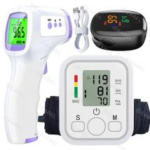 LCD Portable Health Care Pulse Meter BP Monitor Automatic Digital Arm Blood Pressure Monitor Tonometer Meter Sphygmomanometer