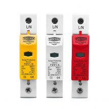 TOMZN AC SPD 1P 20KA 40KA 60KA House Surge Protector Protection Protective Low-voltage  Arrester Device 275V 385V
