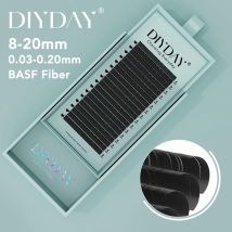 DIYDAY 16 rzędów rzęsy z norek indywidualne naturalne sztuczne rzęsy B C CC D DD Curl przedłużanie