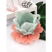 PRZY Mould Silicone Flowers Cup Daisy Rose Peony Soap Molds Fondant Soap Molds Handmade Mold Clay Resin Candle Mould