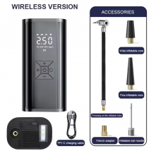 YIJU Pompa di Aria Senza Fili 150psi Gonfiatore Elettrico Portatile Dei Pneumatici Per Auto Bicicletta Moto Mini Compressore D'aria Pneumatico Iniettore di Aria