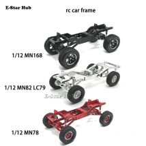 RC AUTO Vollmetall-Chassisrahmen für 1/12 MN78 MN82 LC79 MN168 Metall-Upgrade-Teile-Kit Rc-Modell Crawler Car Truck Buggy Truggy