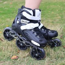 BKU K11 Inline-Rollschuhe Teen Speed Demons – 500 kg Rennschuhe, 3 Farben, verstellbarer Rahmen und geräuschlose 100-mm-PU-Räder