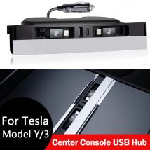 Caricatore hub USB per caricatore di ricarica per console centrale Tesla Docking Station modello Y Juniper 2025-2026 e modello 3 Highland 2024-2026