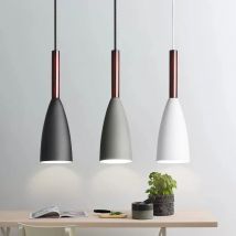 Moderne nordische Pendelleuchten, einfache Lampen, mehrfarbig, minimalistische Hängelampen, E27 Edison-Glühbirne für Küche, Esszimmer, Schlafzimmer