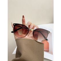 1-teiliger Cat-Eye-Rahmen für Damen, einfache, trendige, modische High-End-Brille, geeignet für die tägliche Fotografie, gleicher Stil für Männer und Frauen