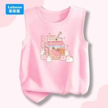 Sommer Kinder Baumwolle Tank Top Kawaii Hase & Pfirsich Milch Grafik Tank Tops Mädchen Lustige Westen Cartoon Mädchen Ärmellose T-shirts YLZH1