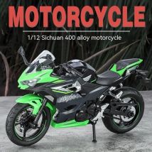 1:12 Kawasaki Motorrad-Druckgussmodell – Ton- und Lichteffekte – authentische Details – Spaß für Kinder- und Motorradliebhaber