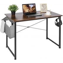 Homfa Scrivania Computer PC Scrivania Tavolo per laptop Home Office Scrivania da lavoro scolastica Stabile con organizer 100 x 50 cm