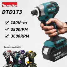 Makita DTD173 1800 obr./min Bezszczotkowy wkrętak elektryczny Wkrętak udarowy 180Nm Wiertarka elektryczna Drewno/Wkręt/T-Mode Do akumulatora Makita 18V