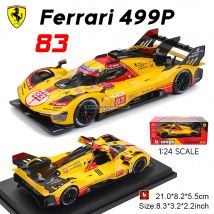 Bburago 1:24 2024 Ferrari 499P FORMULA RACING 488 250GTO FXXK 458 Alloy Luxury Vehicle Diecast Cars Model Toy Collection Gift