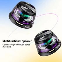 VIKEFON Altoparlante Bluetooth portatile HECATE G200 Illuminazione RGB Altoparlante magnetico BT5.3 Mini Sound Box 7 ore di riproduzione Supporto per telefono