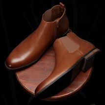 Neue Chelsea-Herrenstiefel 2025, modische Marke, bequeme Lederstiefel