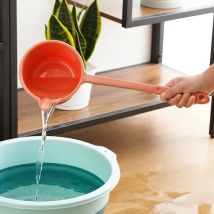 Long-handled Plastic Water Spoon Kitchen Large Capacity Thickened Multi-functional Water Ladle Children Infants Bathing Scoop