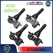 4szt Czujnik monitorowania opon do Renault Espace Kadjar Kangoo Koleos Megange CZUJNIK CIŚNIENIA POWIETRZA W OPONACH 433MHZ 40700-4CB0A 407004 CB1B