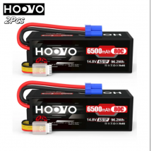 HOOVO 4S 14.8V RC Lipo Batteria EC5 Spina Custodia rigida 6500mAh 80C Batteria per RC Auto Buggy Quadcopter Aereo Da Corsa Drone Parti RC