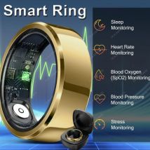 2025 Smart Ring Pressione sanguigna Monitoraggio della frequenza cardiaca del sonno Smartring IP68 e 5ATM Modalità multi-sport impermeabile Smartring Uomo Donna
