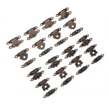 10 Stück Antik Bronze Eisen Schmuckschatulle Vorhängeschloss Hasps Riegel Verschluss Schloss Holz Wein Geschenkbox Schnalle Möbelbeschläge 30 * 18 mm