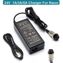 24V 3A 5A Scooter caricabatteria per rasoio E100 E200 E200S E175 E300 E300S E125 E150 E500 PR200 E225S E325S MX350 MX400
