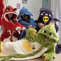 Erwachsene Anime Cosplay Pyjamas Tier Dinosaurier Cartoon Onesies Kostüm Overall Pyjamas Mit Kapuze Nachtwäsche Weihnachten für Darstellung