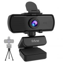 Kamera internetowa FIFINE 1440p Full HD PC z mikrofonem, statywem, do komputerów stacjonarnych i laptopów USB, kamera internetowa do transmisji na żywo do rozmów wideo-K420