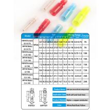 50PCS MPFNY/FRFNY Female and Male Crimp Terminal Electric Insulated Cable Bullet Connector Butt Terminal For Audio Wiring