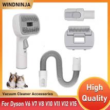 Haustier-Hundehaarbürste, Staubsauger-Aufsatz für Dyson V6 V7 V8 V10 V11 V12 V15, verlängerter Schlauch, Haustierpflege-Werkzeug für mittelgroße/große Haustiere