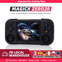 AMPOWN Mini Zero 28 Console per videogiochi portatile 2.8 ''Schermo IPS Processore A133P Sistema operativo Android 2.4GWIFI Lettore MAGICX ZERO28 Regali