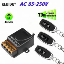 Universal 433 MHz Fernbedienung Schalter 1CH 110 V 220 V 230 V 100 m Reichweite RF Empfänger Modul für Licht/Motor/Garage Tür