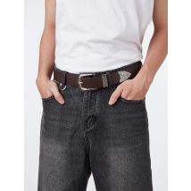 1 Stück Herren-Ledergürtel im westlichen Stil mit Distressed-Muster, vielseitiges Accessoire für Jeans