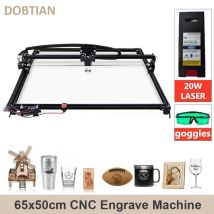 Leistungsstarke Laser Gravur Maschine 20 W Arbeitsbereich 650*500mm Montieren CNC Holz Router Schneiden Drucker DIY Fräsen maschine