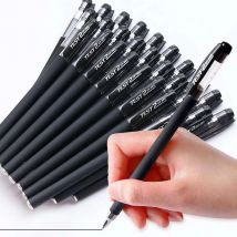 100 Stück schwarz gefrosteter Gelstift, Kohlenstoffstift, Unterschriftenstift, rot und blau, für Studenten, Büro, Prüfung, Spezialstift, Großhandel, hohe Farbe