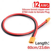 XT60 Spina Femmina A XT60 Spina Maschio Adattatore Connettore Con 400mm 12AWG Filo di Silicone Per Aereo Quadcopter Lipo Batteria Drone