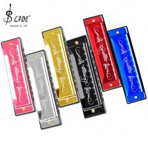 SLADE Armonica Professionale 10 Fori 20 Toni Colorati Chiave C Armonica Bocca Organo Strumenti per Principianti per Bambini Regali Didattici