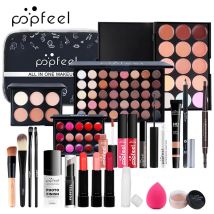 25-teiliges All-in-One-Make-up-Set für Damen, koreanisches Kosmetik-Set, Lippenstift, Lidschatten, Eyeliner, Concealer, Lipgloss, Augenbrauenstift, Eyeliner