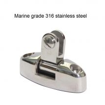 2 Stück 316 Edelstahl Bimini Top Universal Deckscharnier Spiegelpolitur für Marine Yacht Hardware Deckscharnier