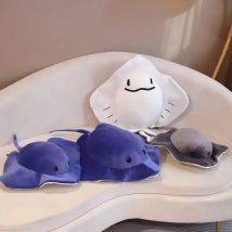 52/62 cm Simulation Teufel Fisch Puppe Plüsch Spielzeug Handgemachte Puppe Cartoon Anime Nette Kissen Kissen Hause Dekoration Kinder der Geburt