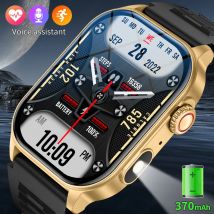 LIGE 2.01" HD Display Smart Watch For Men Women Health Monitor Sports Fitness Watches AI Voice Bluetooth Call Man Smartwatch New