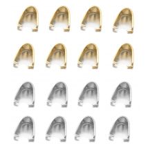 50 pz in acciaio inox pizzico Clip chiusura Bail Finish collana ciondolo artiglio fermagli semi di melone fibbia per creazione di gioielli artigianali fai da te