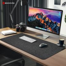 EXCO Felt Desk Mat Large Mouse Keyboard Pad Computer Desktop Protector Non-Slip Base for Office Home Durable Washable