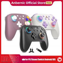 ANBERNIC RG P01 Retro Spiele Controller Bluetooth Wireless Wired Gamepad Hall Effekt Joystick/Hall Trigger Joystick Für PC Steam