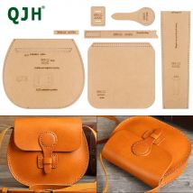 1 Satz braunes Kraftpapier-Leder-Bastelvorlagen-Set für DIY-Mode-Schultertaschen – Retro-Schablonen-Set für die Herstellung von Handtaschen für Damen