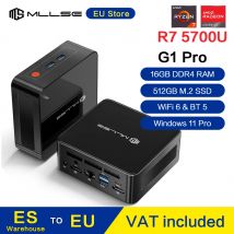 MLLSE G1 Pro Mini PC AMD Ryzen 7 5700U 16GB RAM 512GB SSD WiFi 6 BT5.2 Windows 11 Mini computer da tavolo per giochi e lavoro