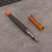 1 Stück Metall Kugelschreiber orange Gun Grey 0,5 mm Tintenroller Schule Bürobedarf Schreibwaren Tintenstift
