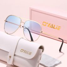 Oyalie Klassische Pilotensonnenbrille, mit klassischer Rahmenform und bunten Gläsern, voller metallischer Ausstrahlung, bietet sowohl Sonnenschutz als auch ein stilvolles Accessoire.