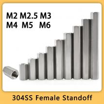 M2 M2.5 M3 M4 M5 M6 304 Acciaio inossidabile Hex Scheda madre Standoff Board Rack Stud Spaziatura Vite Femmina PCB Pilastri Bullone Distanziale