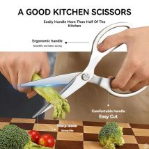 XTL-Hochwertige, verdickte und gewichtete, starke Schere, Küchenschere, scharf und langlebig, zum Schneiden von Fleisch und Gemüse