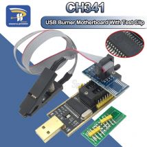 SOIC8 SOP8 Testclip für EEPROM 93CXX / 25CXX / 24CXX Adapter + CH341 24 25 Serie Flash BIOS USB Programmiermodul