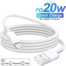 USB A auf Typ C Farbkabel 20 W für Apple iPhone 15 Schnellladung Huawei Xiaomi Samsung Typ C Android Webkabel Zubehör