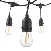 Outdoor-Lichterketten LED S14 Globus Glühbirne 10m/15m Garten lampen für Camping Street Party Terrasse Terrasse Dekoration